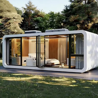 Vente en gros de maisons en forme de capsule spatiale personnalisées, maisons modulaires préfabriquées pour projets touristiques