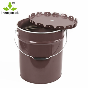 Fusto in metallo da 20L per vernici, secchio in banda stagnata con coperchio a morsetto, fusto per prodotti chimici, fusto in ferro - Product Image 6