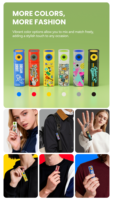 Accessoire de mode, mini caméra numérique, véritable 2K 30fps, caméra portable avec 180° °   Objectif rotatif, batterie 1000 mAh pour vlog de voyage