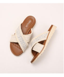 <span class=keywords><strong>Sandalias</strong></span> de cuña de tela con punta abierta de verano a la moda, <span class=keywords><strong>sandalias</strong></span> antideslizantes de suela blanda para mujeres y damas, zapatos informales para caminar al aire libre - Product Image 5