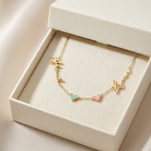 <span class=keywords><strong>Collier</strong></span> personnalisé en acier inoxydable avec pendentifs cœur de <span class=keywords><strong>naissance</strong></span> des 12 mois, bijoux pour cadeaux, marques, dropshipping - Product Image 3