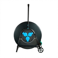 Enrouleur de câble mobile industriel robuste personnalisé 32A 3 conducteurs avec prise CEE pour atelier et garage, rallonge de 100m, 50m, 40m