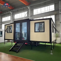 Petite maison sur roues à énergie solaire Conteneur extensible Van House Design avec des caractéristiques de haute sécurité