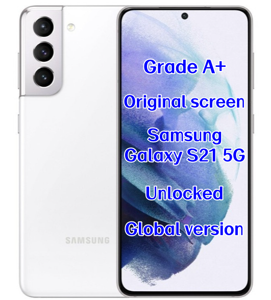 Wholesale Unlocked  S21+ 5G Original AMOLED Display Octa-core 8GB + 256GB RAM 12MP Camera Global Dual SIM English French Spanish