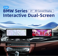 Sistema Estéreo para Auto de 21 Pulgadas con Pantalla Curva 3D de Alta Definición, Compatible con BMW F30 F10 E70, 8 Núcleos, CarPlay Inalámbrico, 4G, Reproductor de CD Android 1