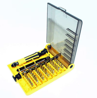 Kit de réparation de téléphones portables et d'ordinateurs 45-en-1, ensemble d'outils de réparation de montres et de télécommunications, jeu de tournevis multi-usages
