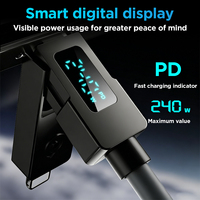 Câble de données 4 en 1 en alliage de zinc à charge rapide 240W, câble de transfert de données USB personnalisé, type C pour téléphone