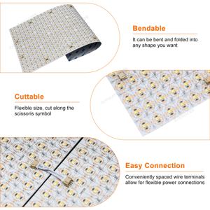 Ultradünnes Biegbares Flexibles Licht DC24V <span class=keywords><strong>LED</strong></span> Zuschneidbar <span class=keywords><strong>CCT</strong></span> 2700k-6500k Hochwertige <span class=keywords><strong>LED</strong></span>-Platte SMD2835 Helles Panel für Marmor - Product Image 3