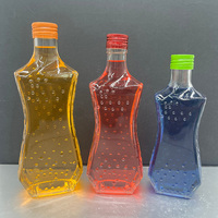 Bouteilles en verre Wave Point de 270 ml, 360 ml, 500 ml pour vin de fruits, spiritueux, liqueurs avec bouchon