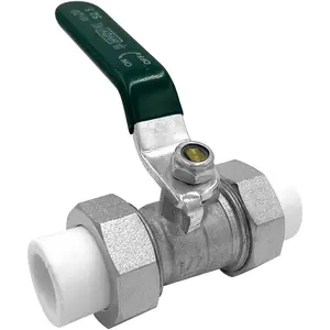 HYDY High quality PPR Pipe Plumbing Accessories Plastic Fittings double live ball valve outside the wire PPR Fitting