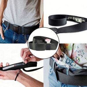 Travel Cash Anti-Theft Braided Silk Belt <b>for</b> Women & <b>Men</b> Portable Hidden Money Strap <b>Wallet</b> 120cm Polyester/Cotton - Product Image 5
