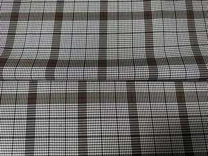 库存色织涤纶氨纶千鸟格斜纹面料弹力编织男式女裤男童女裤 - Product Image 2