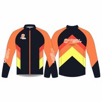 Jaket Seragam Olahraga Kustom Grosir, Jaket Latihan Anti Angin dengan Ritsleting, Layanan Bordir dan Sablon