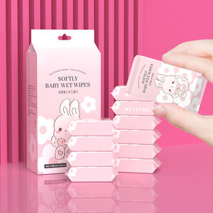 Toallitas Húmedas Mini con Logotipo Personalizado, Tamaño Portátil <span class=keywords><strong>para</strong></span> Viaje, Paquete <span class=keywords><strong>de</strong></span> 10/8 Unidades, Toallitas <span class=keywords><strong>de</strong></span> Limpieza <span class=keywords><strong>para</strong></span> Manos y Boca sin Alcohol <span class=keywords><strong>para</strong></span> Bebés - Product Image 1