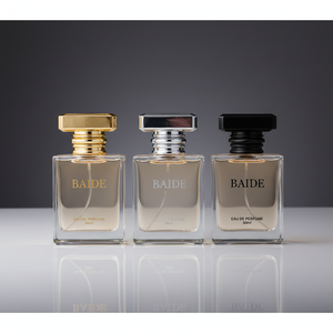 Wholesale Custom Luxury Square Glass Design Perfume <b>Spray</b> <b>Bottle</b> 30ml 50ml 100ml <b>Empty</b> Clear Crimp Perfume <b>Bottle</b> - Product Image 3