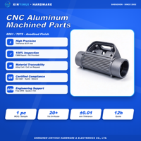 Vente en gros de composants en aluminium CNC extrudé brossé, gravé et usiné par CNC pour boîtiers d'antennes 5G et composants de moulinets de pêche