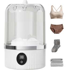 Mini Lavadora Eléctrica Inalámbrica Portátil Plegable de Plástico, Nuevo Estilo, Automática, para Ropa Interior, Calcetines, Uso en Autocaravanas, Exteriores, Coche, Hotel - Product Image 1