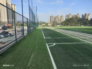 Terrain de sport 5 contre 5 SSG haute densité 50 mm avec <span class=keywords><strong>gazon</strong></span> <span class=keywords><strong>artificiel</strong></span>, clôture et éclairage 20m x 40m Vert/Blanc, entretien facile - Product Image 6