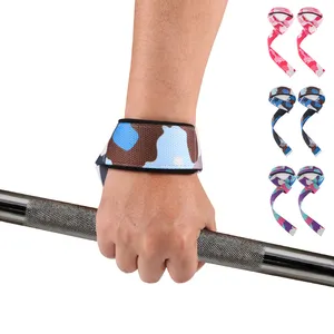 6080 # Custom training deadlifting gym lifting cinturini da polso per sollevamento pesi