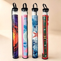 Tubes de rangement durables en PVC souple transparent de 35 pouces pour tapis de mahjong, sacs suspendus à fermeture éclair avec poignée, organisateur de tapis de table de mahjong
