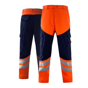 <strong>Safety</strong> Hi Viz Work <strong>Pants</strong> with Reflective Strips Traffic Roadway Winter <strong>Waterproof</strong> Workwear <strong>Pants</strong> Trousers - Product Image 1