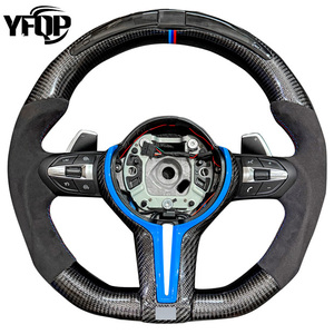 Volante Deportivo de Fibra de Carbono Premium para <span class=keywords><strong>BMW</strong></span> Serie 5 y 6, Alta Configuración, 1 Pieza de Cuero <span class=keywords><strong>X3</strong></span>, con Amortiguador de Impacto y Caja - Product Image 6
