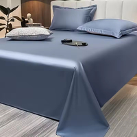 Ensemble de literie d'hôtel 4 pièces en gros – Drap plat, drap-housse et housse de couette blanches pour lit Queen/King