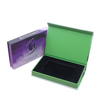 Boîte à cartes de crédit magnétique mince en papier avec impression de logo personnalisée, cadeau magnétique, porte-cartes de crédit, emballage magnétique VIP
