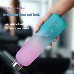 Botella de Agua de Plástico Tritan de 32 oz con Marcador de Tiempo, Botella Motivacional con Indicador de Hora - Product Image 2