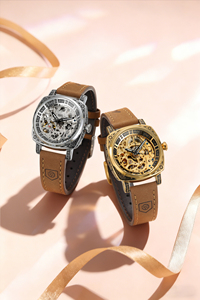 <span class=keywords><strong>Montre</strong></span> automatique de charme pour <span class=keywords><strong>femme</strong></span>, neuve et originale, avec réserve de marche, cadran analogique et boîtier en métal - Product Image 4