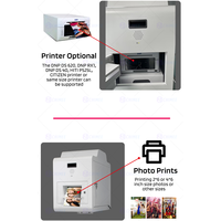 Cabina de Fotos con Monitor Táctil de 21.5 Pulgadas y Trípode, con Luz LED de Relleno, para Alquiler en Eventos, Caja Metálica