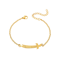 Ensemble collier et bracelet en acier inoxydable avec calligraphie arabe islamique, bijoux religieux assortis pour hommes et femmes