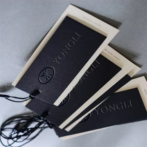 Biểu tượng tùy chỉnh in ấn giấy dập nóng treo thẻ quần áo Swing <span class=keywords><strong>tag</strong></span> may mặc thẻ - Product Image 4