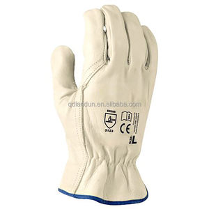 Guantes de trabajo de cuero de vaca de primera calidad personalizados Guantes de cuero duraderos para el trabajo Guantes DE SEGURIDAD DE CUERO ampliamente utilizados - Product Image 3