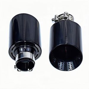 Terminale di Scarico Universale per Auto in Acciaio Inox Opaco 60mm 63mm Ugello Silenziatore per VW GTI MK7 Golf 7 1 Pezzo Tubi di Scarico Opachi - Product Image 6