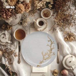 Bird Pattern Ceramic Plates Luxury Table Decor Dinner Plate <b>Set</b> Event Rental Wedding Plate <b>Set</b> - Product Image 4