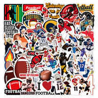 680124693865 50pcs Stiker PVC Ramah Lingkungan Bentuk Bulat Tahan Air dengan Laminasi Gloss Pola Bintang untuk Laptop Dekorasi Rumah