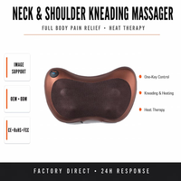 Vente en gros directe usine : Coussin de massage électrique à brancher pour le cou, la taille et le dos, avec pétrissage des tissus profonds et contrôle de la minuterie, pour usage corporel