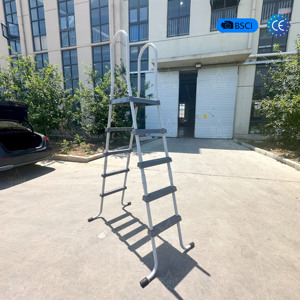 Échelle <span class=keywords><strong>d</strong></span>'entrée de <span class=keywords><strong>piscine</strong></span> à 4 marches, fabrication directe <span class=keywords><strong>d</strong></span>'usine, cadre en acier résistant à la corrosion pour <span class=keywords><strong>piscine</strong></span> gonflable hors sol - Product Image 5