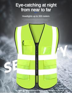 Chaleco DE SEGURIDAD reflectante Ropa de trabajo de alta visibilidad Ropa reflectante Chaleco reflector Ropa luminosa Chaleco de construcción - Product Image 3