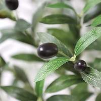 Arbre d'olivier artificiel QiYing Victory personnalisé en pot, 16,5 pouces de haut, plantes d'olivier artificielles écologiques, imperméables, pour Noël et mariage