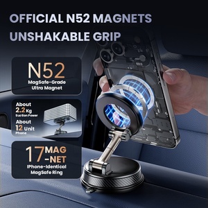 Nuevo Soporte Magnético para Teléfono con Doble Cara y Vacío, 360° °   Soporte Giratorio para Coche con Ventosa, Soporte de Escritorio Portátil para iPhone y <span class=keywords><strong>Samsung</strong></span> - Product Image 4