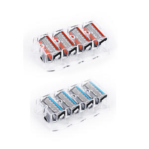 Высокое качество Мужская Безопасная бритва с триммером 5 лезвий картридж типа нержавеющая сталь материал - Product Image 6