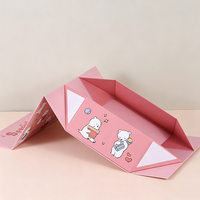 Scatola Regalo Pieghevole Magnetica a Forma di Libro con Logo Personalizzato in Rilievo, Scatola Rigida per Imballaggio di Scarpe e Giocattoli per Bambini