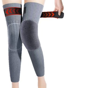 Bantalan lutut termal terlaris musim dingin dan penghangat legging bulu kelinci untuk orang tua tali bahan kasmir nyaman langsung - Product Image 2