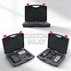 ओएम/ओडम अनुकूलित पीपी सामग्री हार्ड प्लास्टिक सूटकेस के साथ शॉकप्रूफ फोम इंटीरियर प्लास्टिक उपकरण ले जाने वाला मामला - Product Image 4