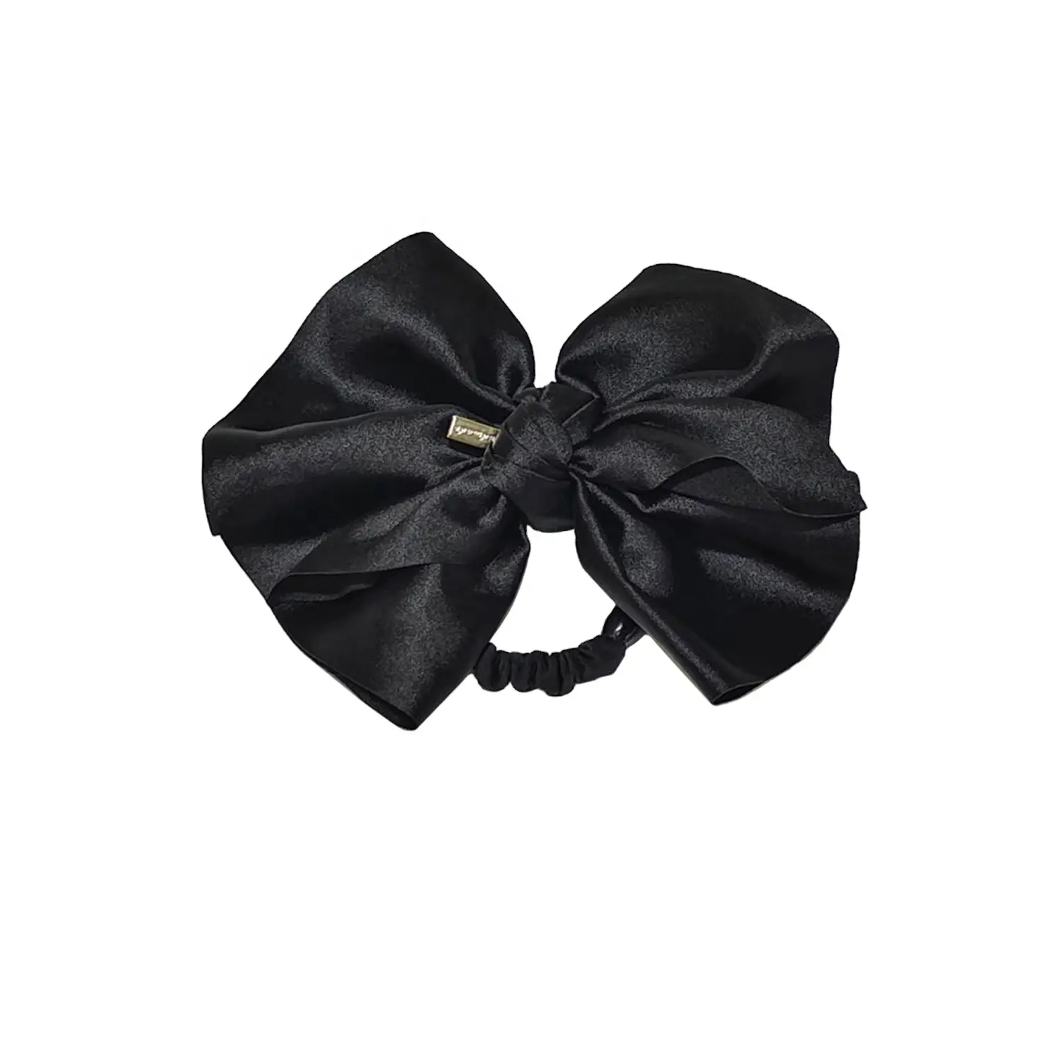 Intage-scrunchies para el cabello de tela blanca y negra con lazo, accesorios para el cabello de verano para niñas, Regalos/recuerdos para amigos