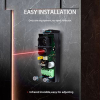 Yoursensor () Sensor digital Fotocélula láser para sensor de puerta corredera Sensor de posición de haz para automatización de puertas
