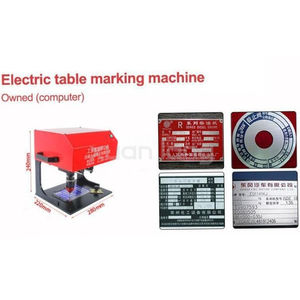 200*130MM Metal Tag Marking <strong>Engraving</strong> <strong>Machine</strong> for Aluminum Nameplate Electric Marking <strong>Machine</strong> Desktop - Product Image 5