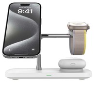 Station de charge 3-en-1 intelligente pour téléphone, montre et écouteurs, support en alliage de zinc de haute qualité AFY, chargeur sans fil magnétique rapide 15W